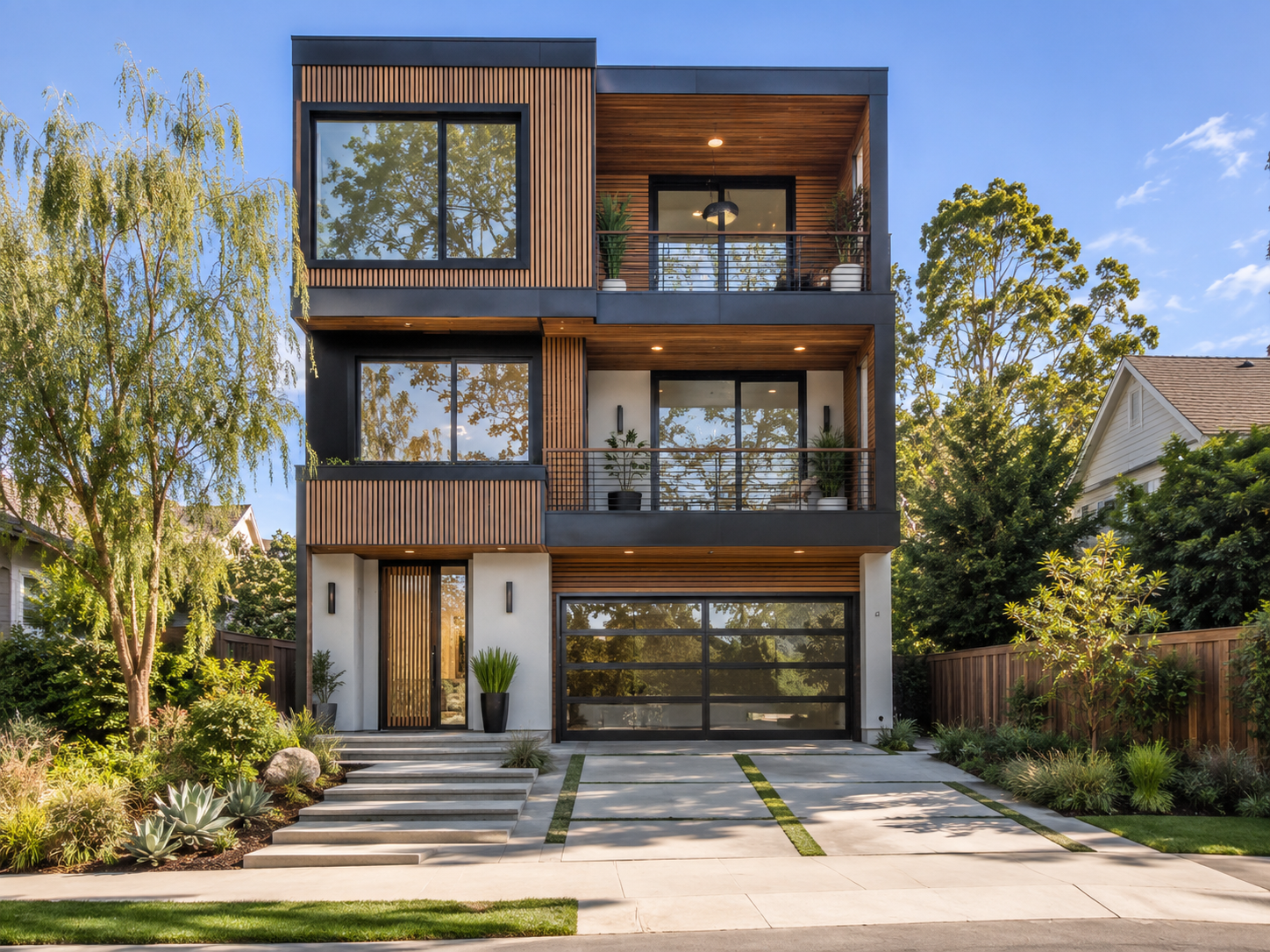Bel Air neighborhood — residential homes and streetscape