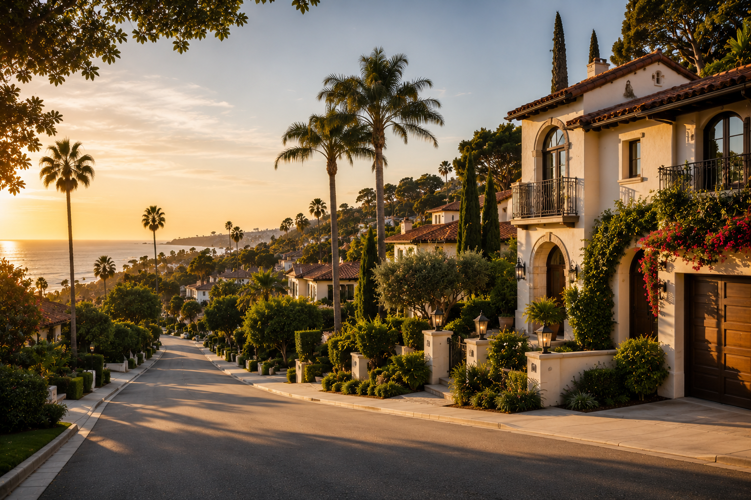 Rolling Hills neighborhood — residential streets and architecture