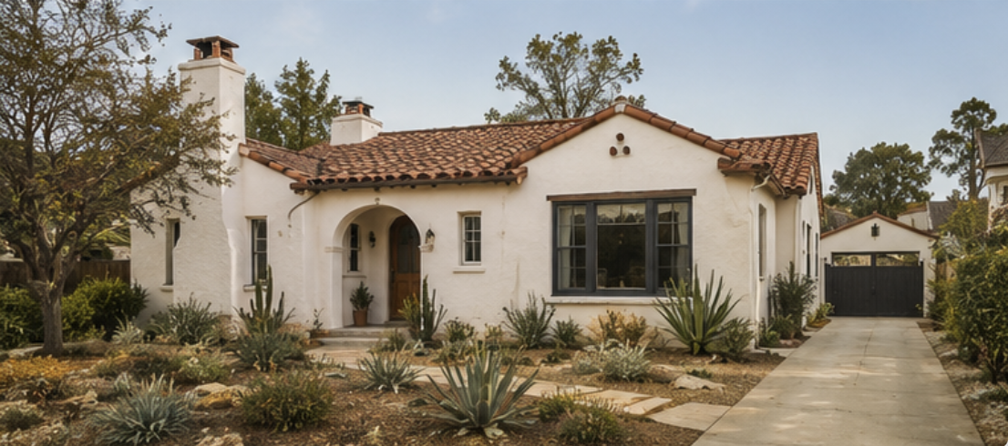 Rancho Park neighborhood — residential streets and architecture